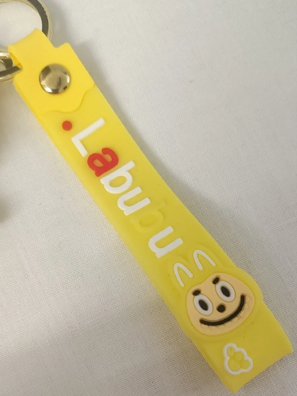 Lab u Yellow Silicone Character Keychain with Strap